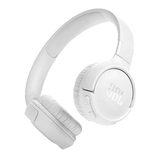 JBL Tune 520BT - White - Hi-Res wired on-ear headphones - Hero